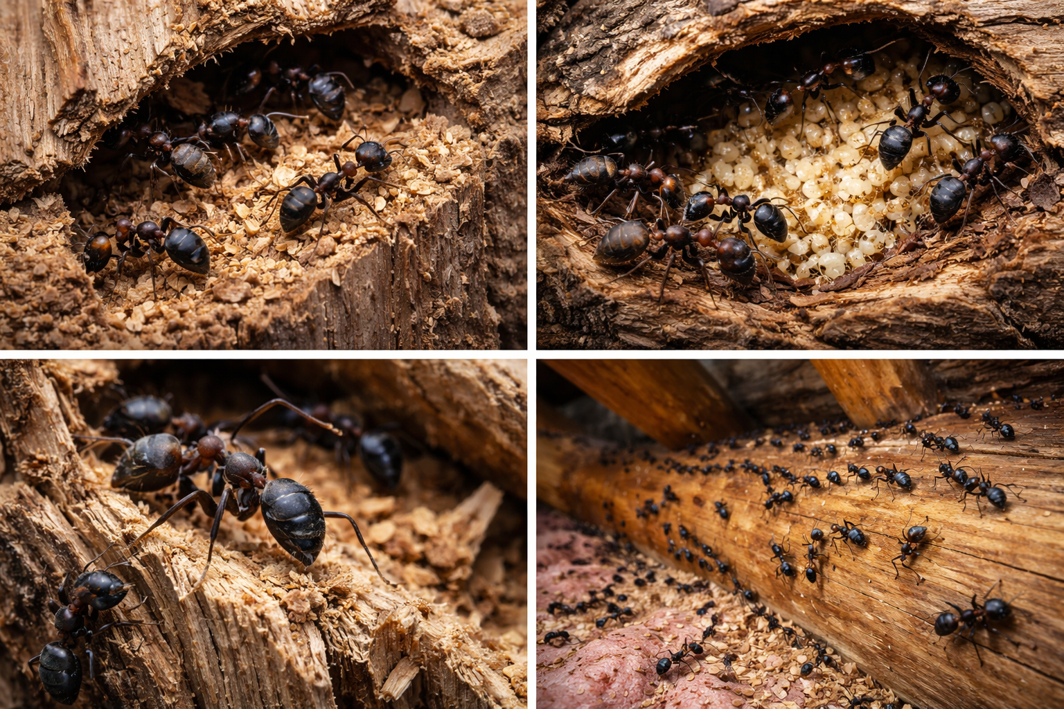 Carpenter ant nests
