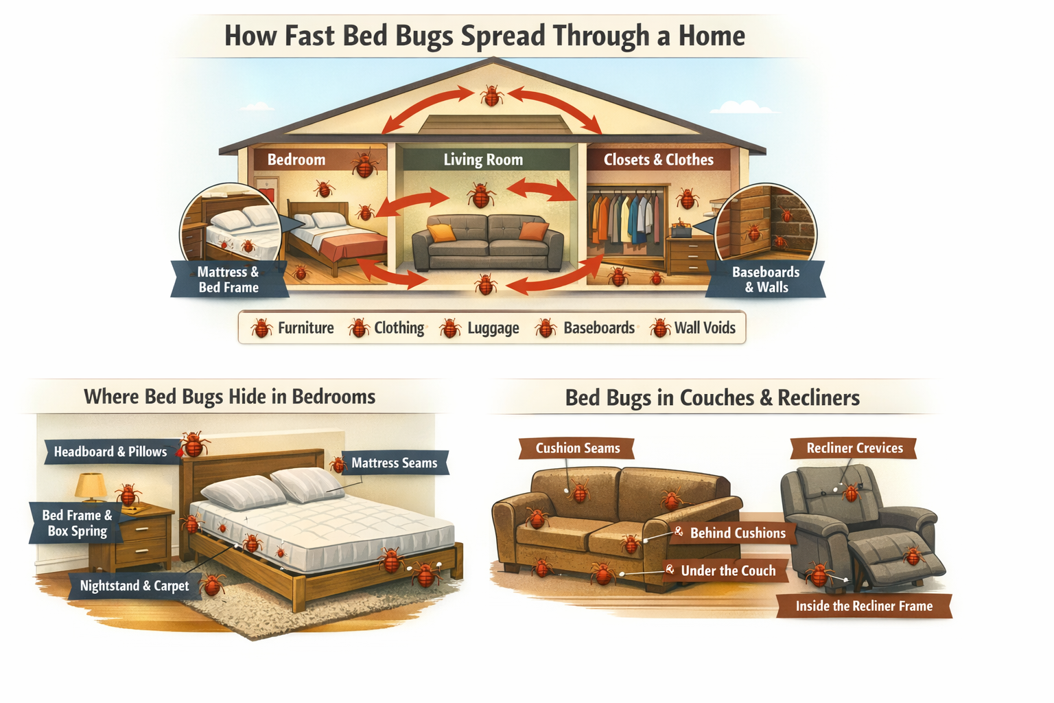How fast can bed bugs spread