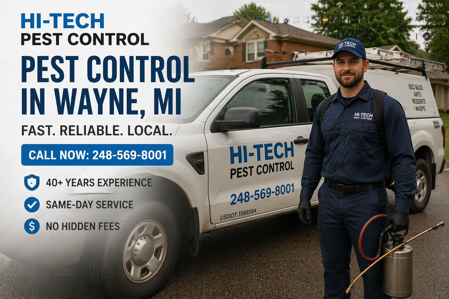 Wayne Pest Control, Bed bugs, Wasps, Ants