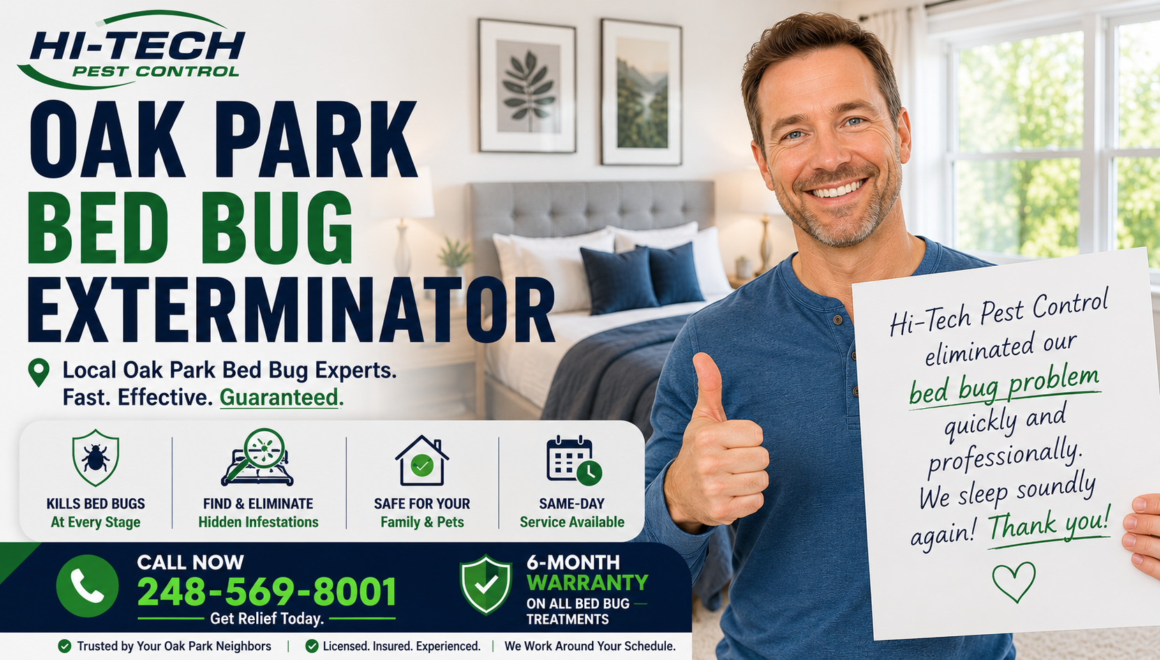 Oak Park Michigan bed bug and pest control company